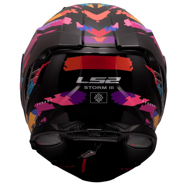 LS2 FF818 Storm III Helm – Kaos Black/Purple/Blue