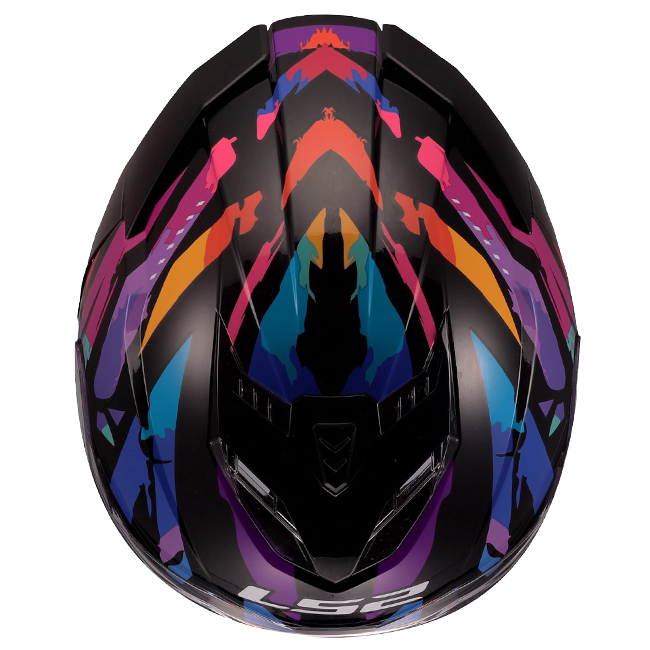 LS2 FF818 Storm III Helm – Kaos Black/Purple/Blue