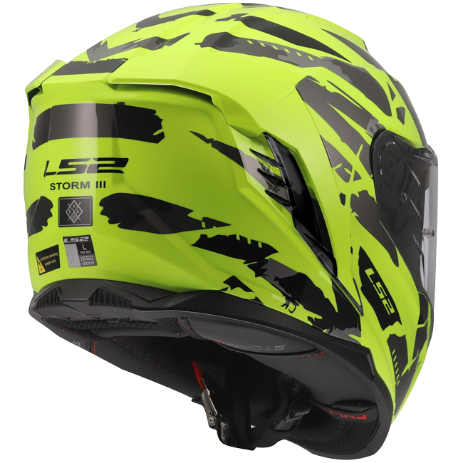 LS2 FF818 Storm III Helmet – Kaos Hi-Vis Yellow