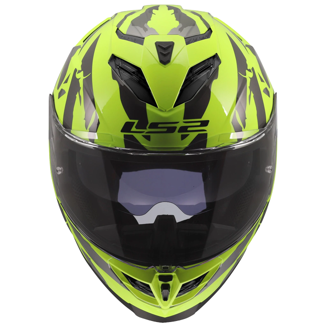 LS2 FF818 Storm III Helmet – Kaos Hi-Vis Yellow