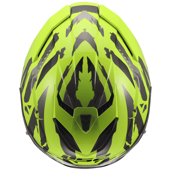 LS2 FF818 Storm III Helmet – Kaos Hi-Vis Yellow
