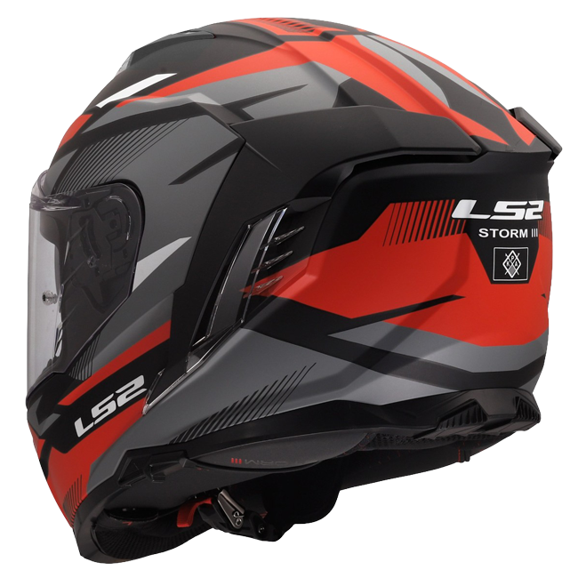 LS2 FF818 Storm III Helm – Komai Black/Red