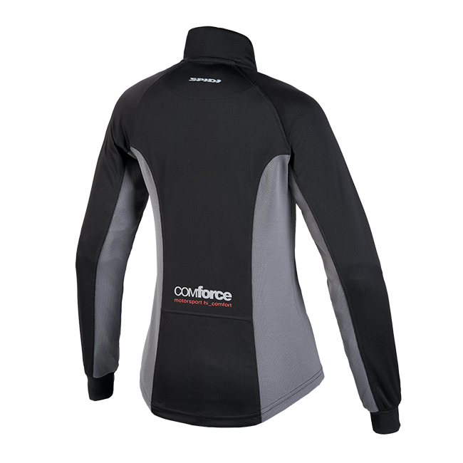 Spidi Thermo Chest women's motorcycle base layer top in black and anthracite L73172