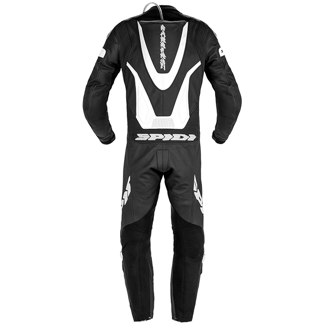 Spidi Laser Pro perforated leather one-piece race suit men's black and white Y154011