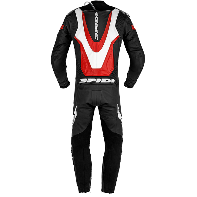 Spidi Laser Pro Perforated one-piece leather race suit in red, men's, part Y154014