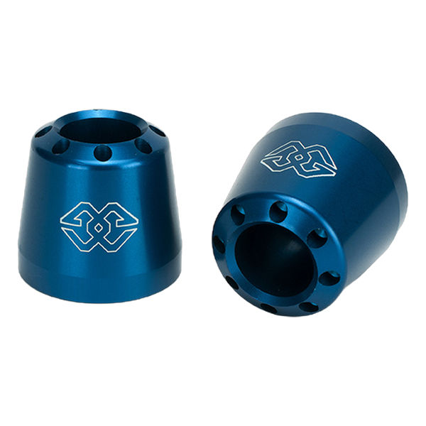 Gilles CONE bar end weights for Honda GB350S, blue