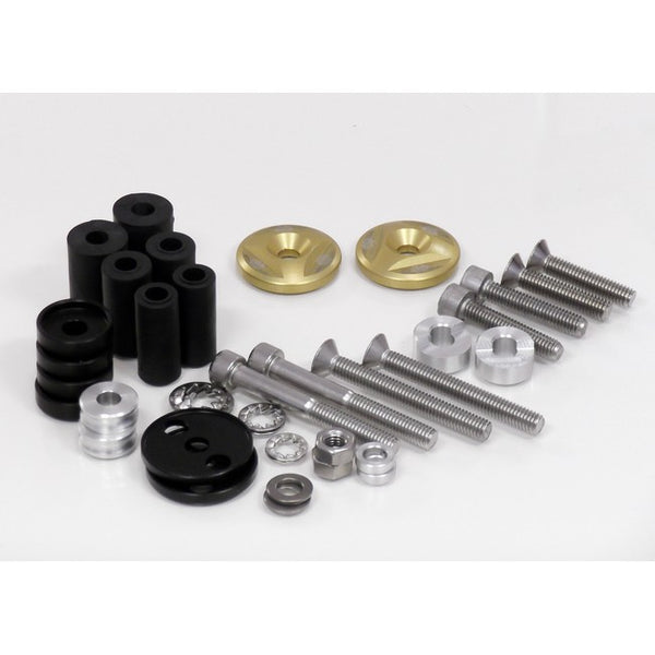 Gilles STRAIGHT bar end weights with the mounting kit