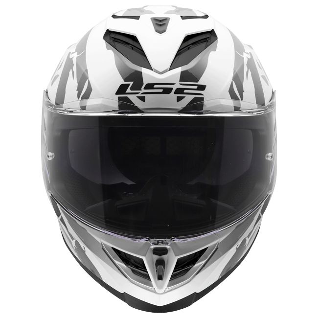 LS2 FF818 Storm III Helm – Kaos White/Grey