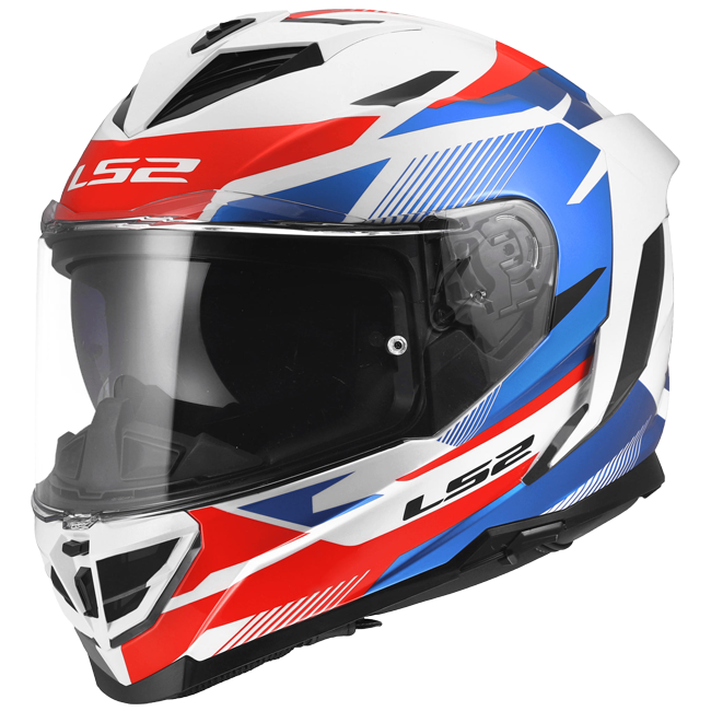 LS2 FF818 Storm III Helmet – Komai White/Blue/Red
