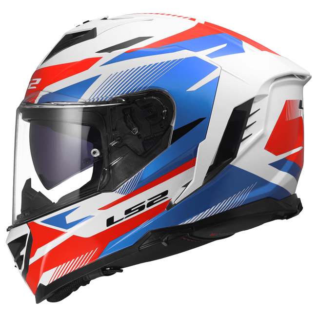LS2 FF818 Storm III Helmet – Komai White/Blue/Red