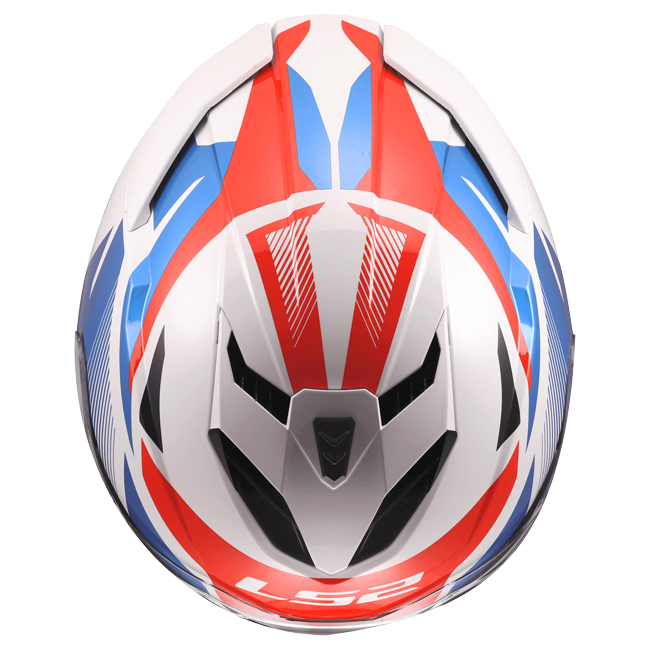 LS2 FF818 Storm III Helmet – Komai White/Blue/Red