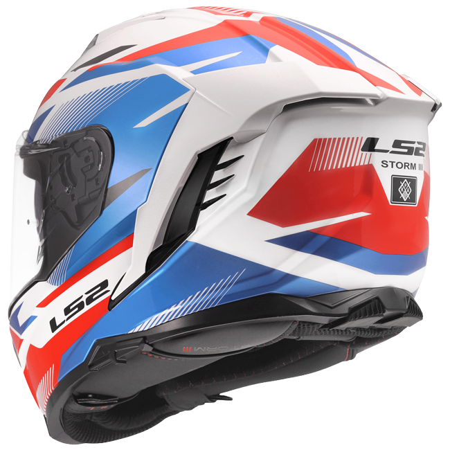 LS2 FF818 Storm III Helmet – Komai White/Blue/Red