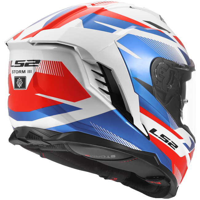 LS2 FF818 Storm III Helmet – Komai White/Blue/Red