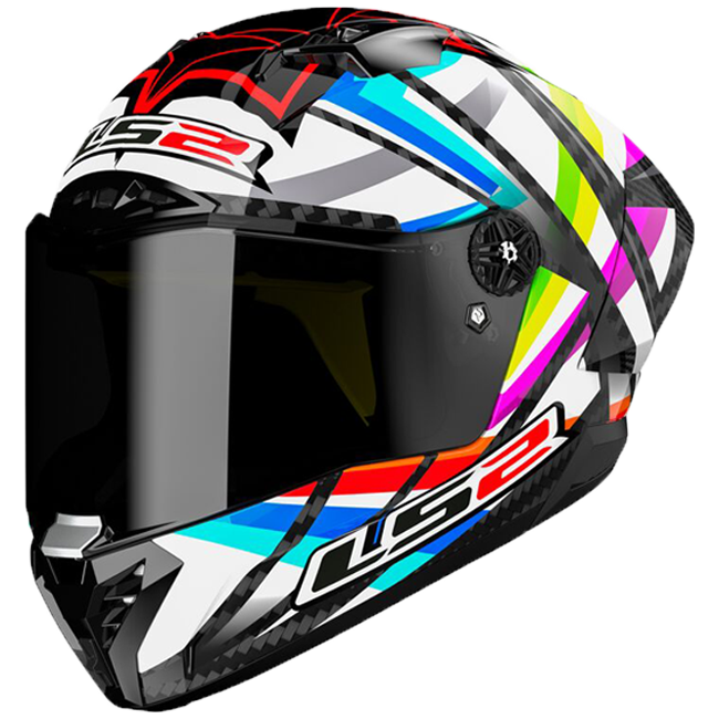 LS2 FF805 Thunder Carbon full-face helmet in Aero Flash Black gloss finish