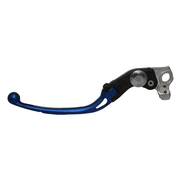 Accossato folding clutch lever LV010 with blue blade, black base for Ducati MONSTER 796 (2011-2015)