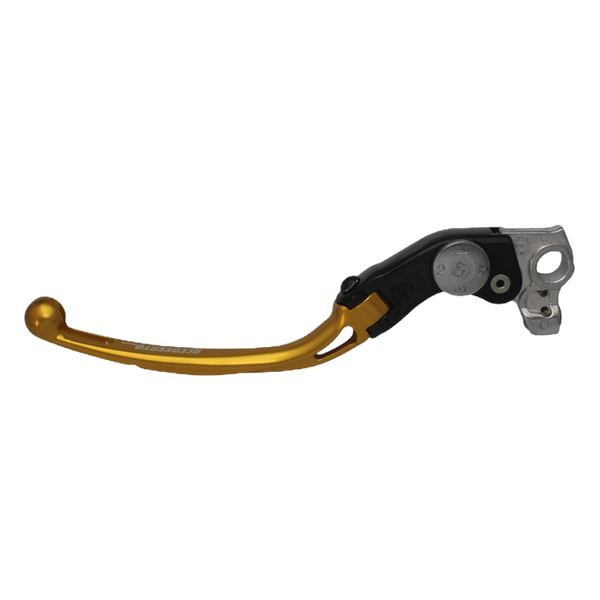 Accossato folding clutch lever LV010 with gold blade, black base for Ducati MONSTER 796 (2011-2015)