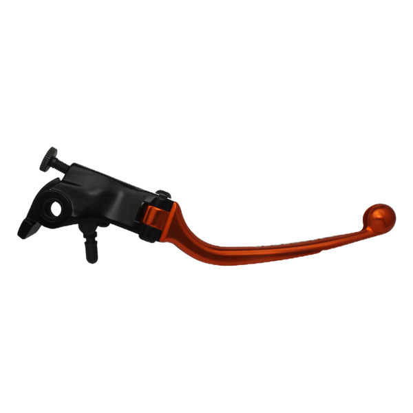 Accossato folding brake lever LV012 with orange blade, black base for KTM RC8 1190 (2008-2015)