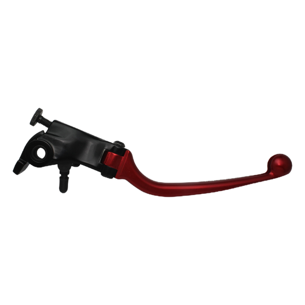 Accossato folding brake lever LV013 with red blade, black base for Ducati Panigale V4 S (2018-2019)
