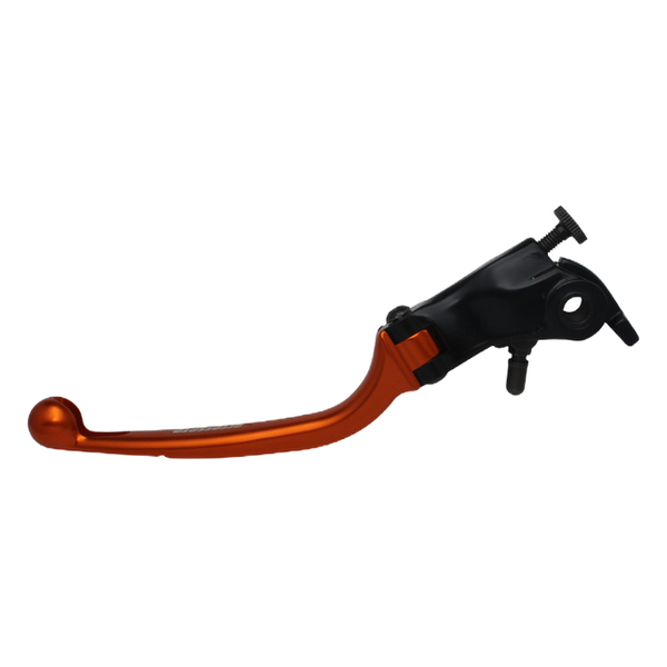 Accossato folding clutch lever LV014 with orange blade, black base for Moto Morini Granpasso 1200 (2008-2018)