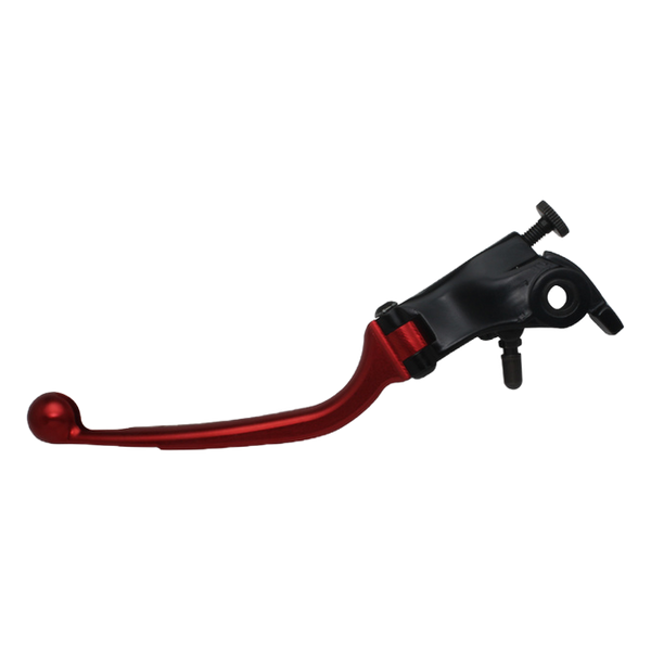 Accossato folding clutch lever LV014 with red blade, black base for Moto Morini Corsaro 1200 (2007-2017)