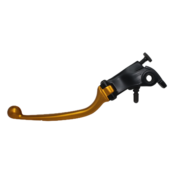 Accossato folding clutch lever LV015 with gold blade, black base for Ducati MONSTER 1200 R (2016-2019)