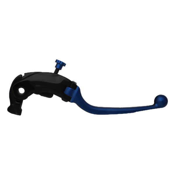 Accossato folding brake lever LV019 with blue blade, black base for Honda CBR 600 RR (2007-2019)