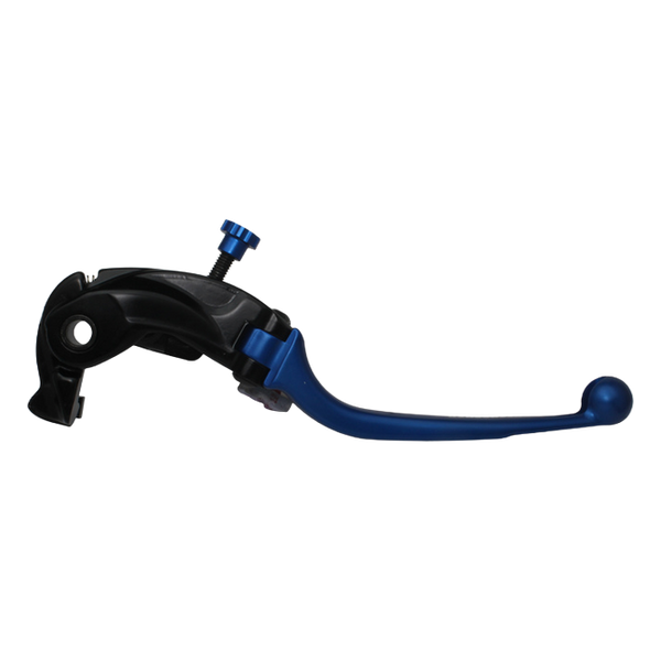 Accossato folding brake lever LV020 with blue blade, black base for Triumph STREET TRIPLE 675 (2012-2015)