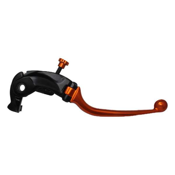 Accossato folding brake lever LV020 with orange blade, black base for Suzuki GSX-R 600 (2004-2017)