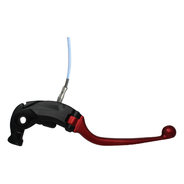 Accossato folding brake lever LV021 with red blade, black base for Kawasaki Z900RS CAFE (2018-2020)