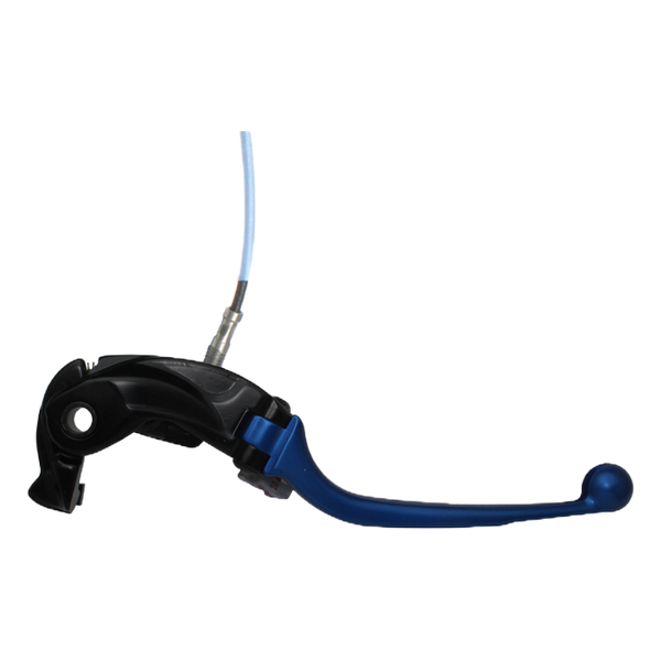 Accossato folding brake lever LV022 with blue blade, black base for Suzuki GSX-R 1000 (2005-2019)