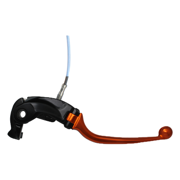 Accossato folding brake lever LV022 with orange blade, black base for Suzuki GSX-R 600 (2004-2017)