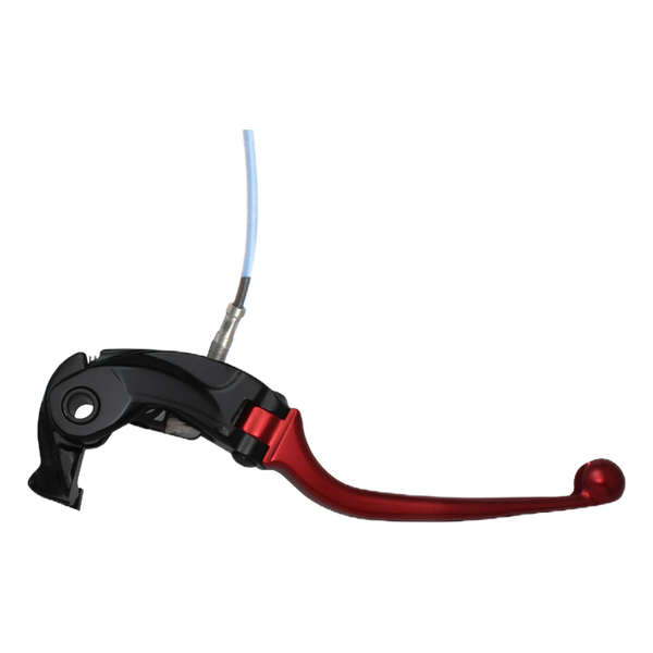 Accossato folding brake lever LV022 with red blade, black base for Suzuki GSX-R 1000 (2005-2019)