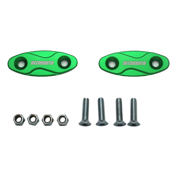 Accossato mirror block-off covers MC003 for Kawasaki Z1000SX, green version