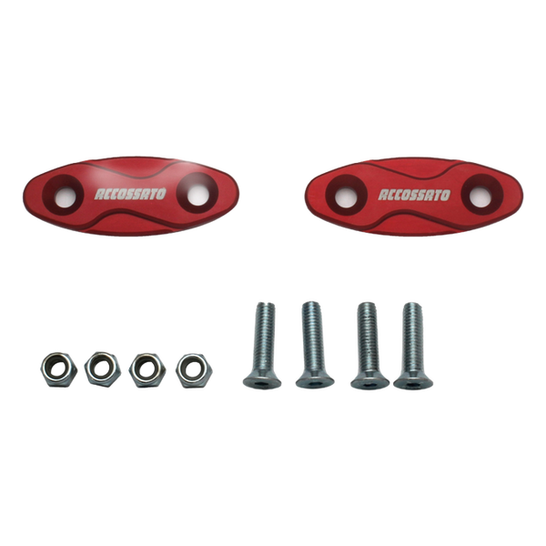 Accossato mirror block-off covers MC003 for Kawasaki Z1000SX, red version