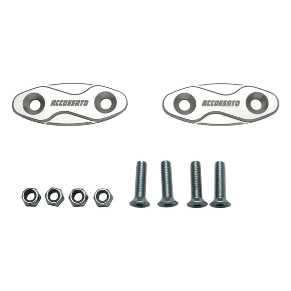 Accossato mirror block-off covers MC003 for MV Agusta F3 800, silver version