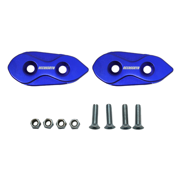 Accossato mirror block-off covers MC009 for Yamaha R1, blue version