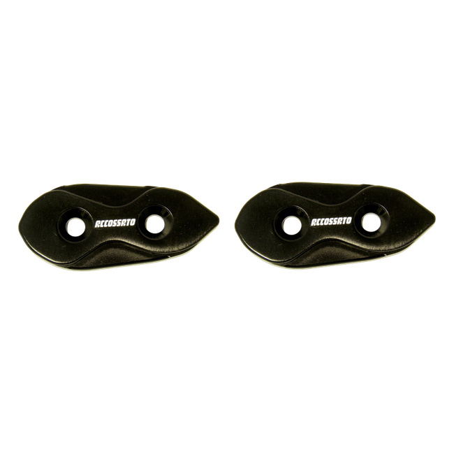 Accossato mirror block-off covers MC009 for Yamaha R1, black version