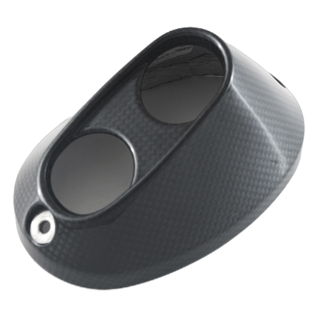 Fullsix carbon exhaust end cap for Ducati DesertX 2022-2026