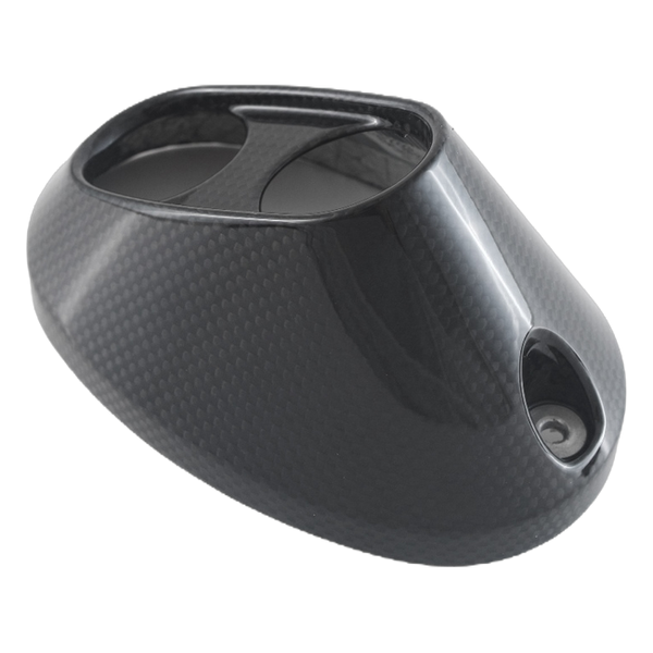 Fullsix carbon exhaust end cap for Ducati DesertX 2022-2026 – view 2