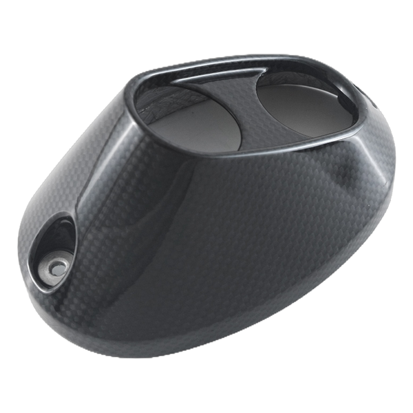 Fullsix carbon exhaust end cap for Ducati DesertX 2022-2026 – view 4