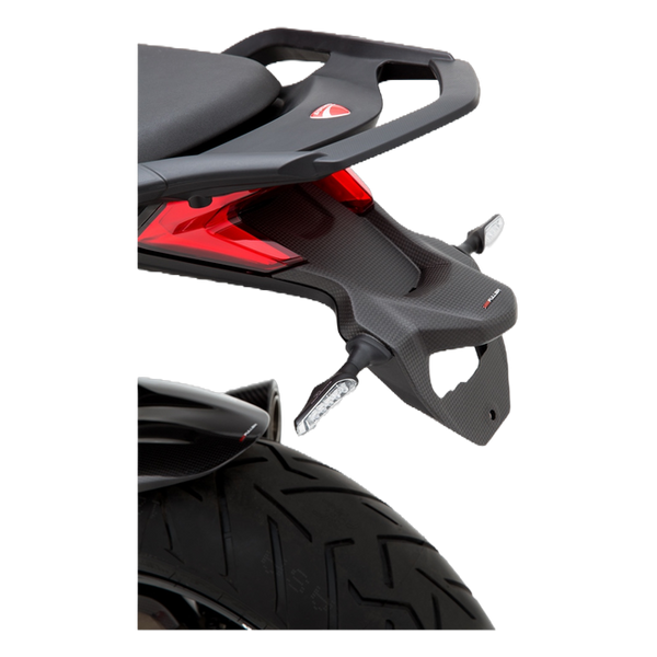 Fullsix carbon number plate holder for Ducati Multistrada 950 2017-2021 – view 4