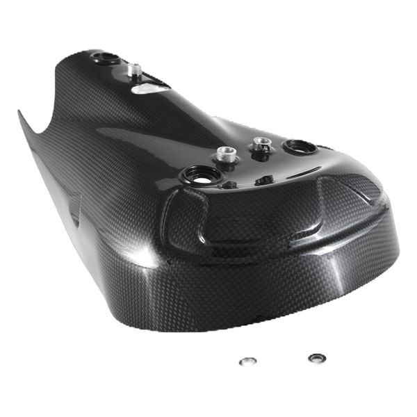 Fullsix carbon exhaust protector for Ducati Streetfighter V2 955 2022-2024 – view 4