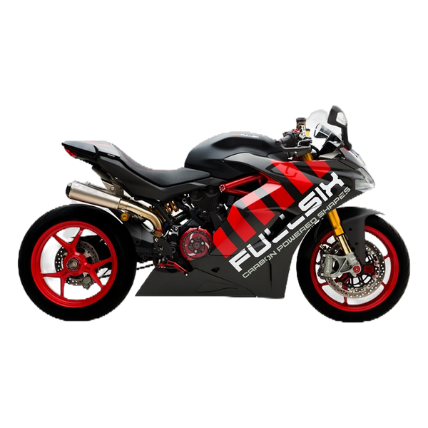 Fullsix carbon upper fairing extension, right for Ducati SuperSport 939 2017-2019 – view 4