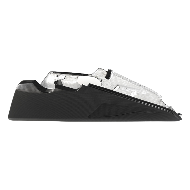 Fullsix carbon belly pan for akrapovic underseat exhaust for Ducati SuperSport 939 2017-2019