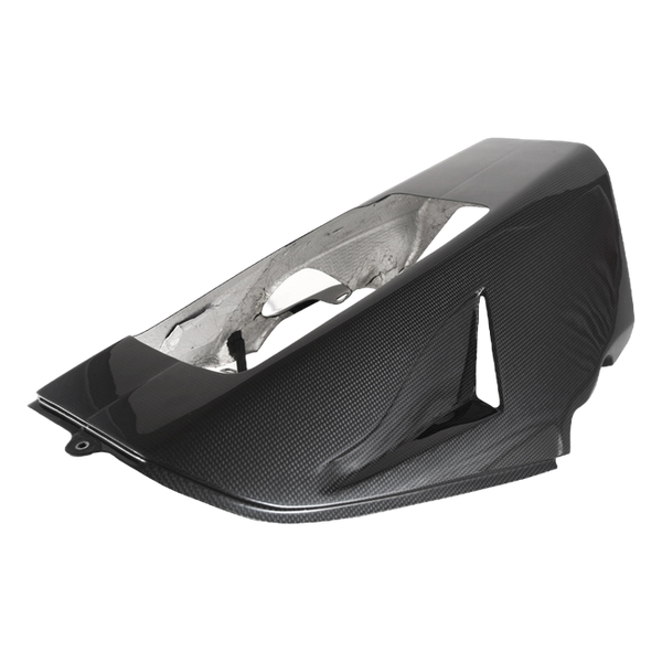 Fullsix carbon belly pan for akrapovic underseat exhaust for Ducati SuperSport 939 2017-2019 – view 2