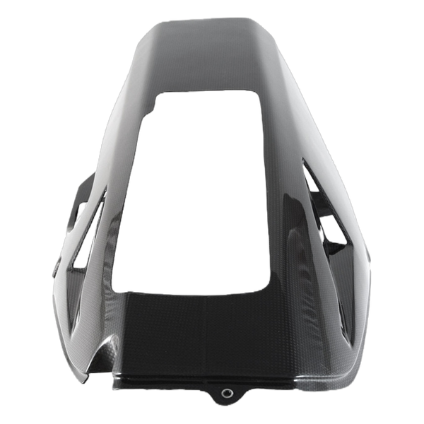 Fullsix carbon belly pan for akrapovic underseat exhaust for Ducati SuperSport 939 2017-2019 – view 5