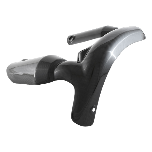 Fullsix carbon exhaust protector for Ducati Panigale V2 890 2025-2026 – view 2