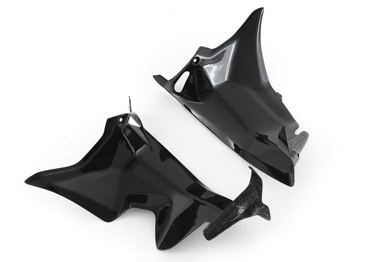 Fullsix carbon fibre wind channel cover set for Ducati Panigale V4/S 2025-2026, 200 Plain weave