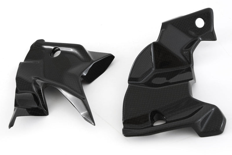 Fullsix carbon electronics cover set for Ducati Panigale V4/S 2025-2026, glossy finish