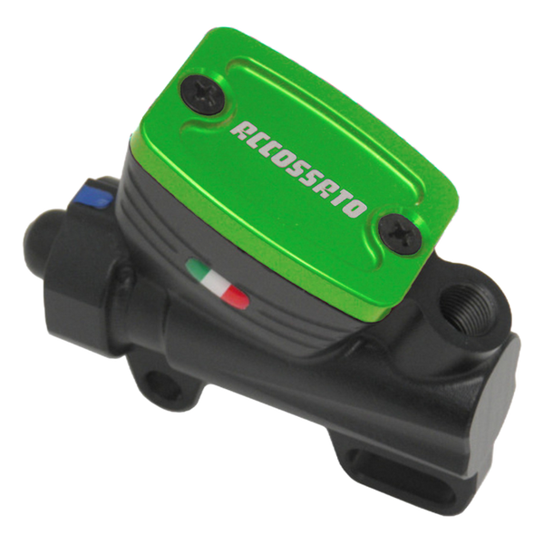 Accossato rear brake master cylinder MP006 with green finish